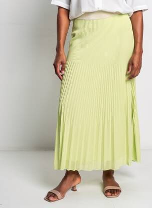 Jupe longue vert BELLITA femme
