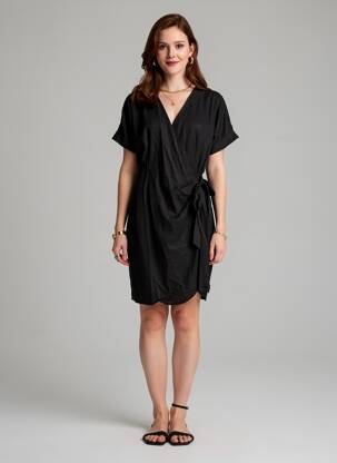Robe mi-longue noir VERO MODA femme