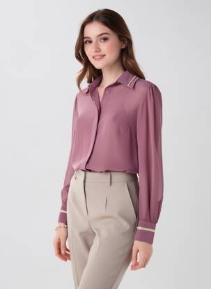 Chemisier violet KOCCA femme