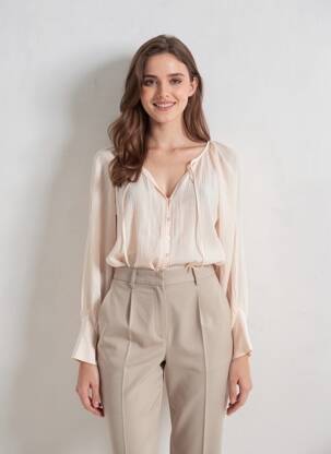 Chemisier rose MANGO femme