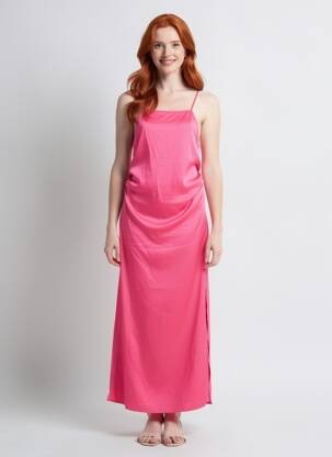 Robe longue rose VILA femme