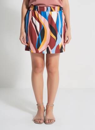 Jupe courte rouge STREET ONE femme