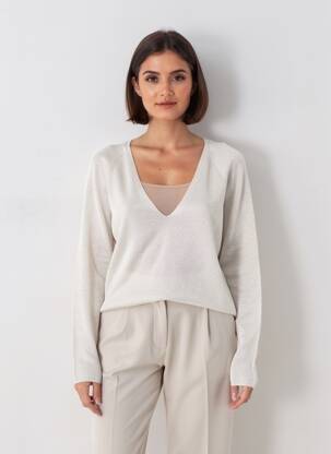 Pull argent MANGO femme