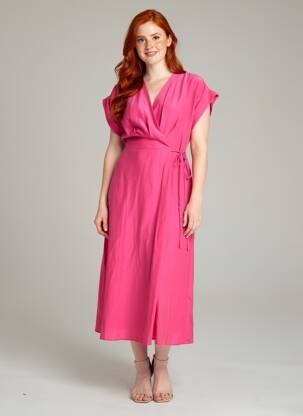 Robe courte rose MANGO femme