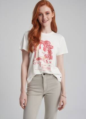 T-shirt blanc GARCIA femme
