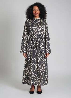Robe longue noir MANGO femme