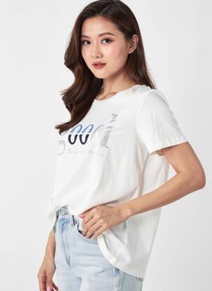 T-shirt blanc STREET ONE femme