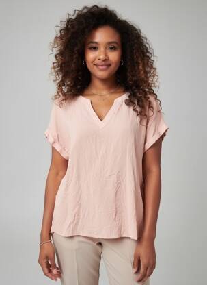Blouse col v rose VERO MODA femme