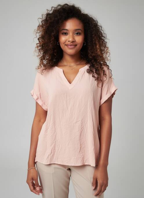 Blouse col v rose VERO MODA femme