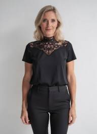 T-shirt noir MORGAN femme