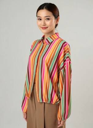 Chemisier orange AMELIE & AMELIE femme