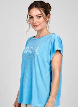 T-shirt bleu STREET ONE femme