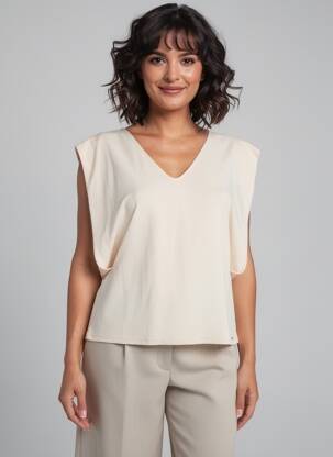 Débardeur beige MORGAN femme