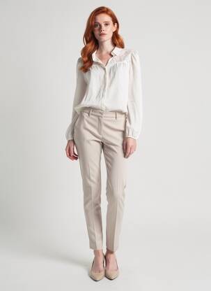 Chemisier manches longues manches longues blanc VERO MODA femme
