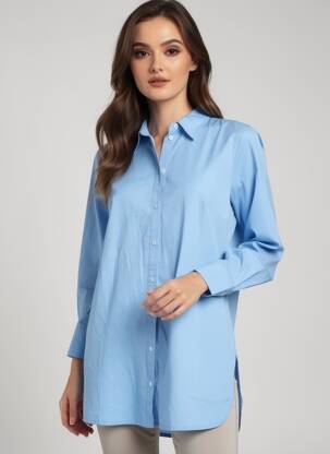 Chemisier bleu ONLY femme