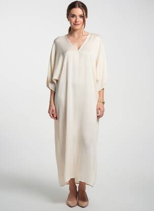 Robe longue beige ASTRID BLACK LABEL femme
