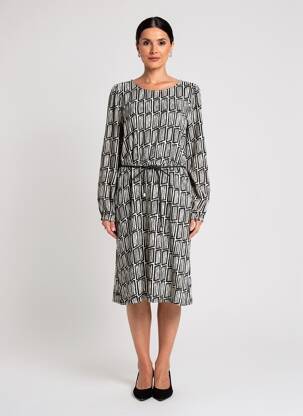 Robe mi-longue gris MEXX femme