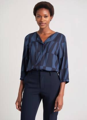 Blouse bleu STREET ONE femme