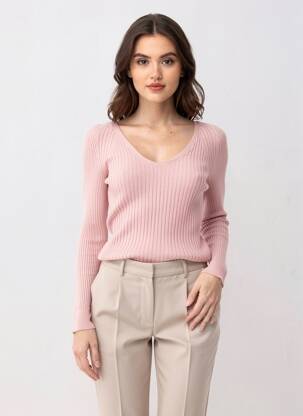Pull rose MANGO femme