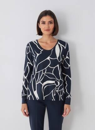 T-shirt bleu STREET ONE femme