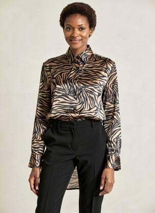 Chemisier marron ZABAIONE femme