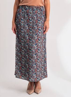 Jupe mi-longue bleu TOM TAILOR femme