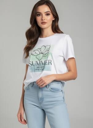 T-shirt vert STREET ONE femme