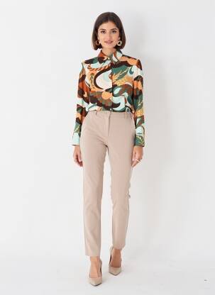 Chemisier vert MANGO femme