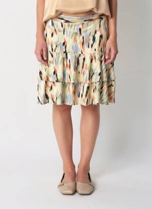 Jupe courte jaune GARCIA femme