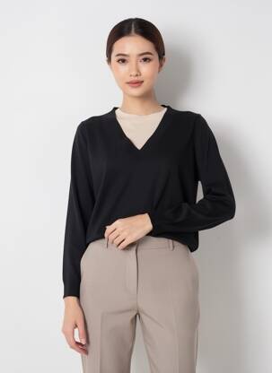 Pull noir MANGO femme