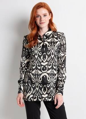 Chemisier noir MANGO femme
