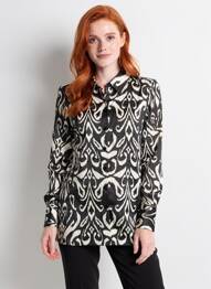 Chemisier noir MANGO femme