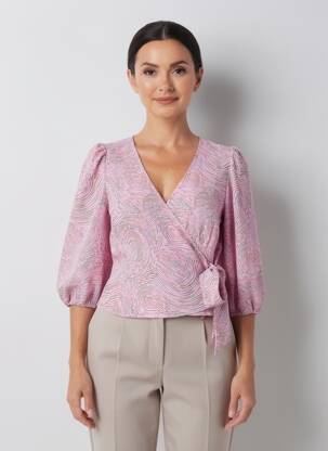Chemisier manches 3/4 rose VERO MODA femme