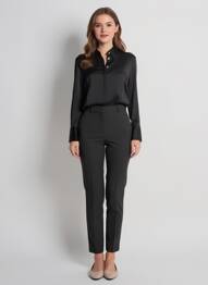 Chemisier noir MANGO femme