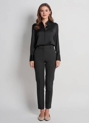 Chemisier noir MANGO femme