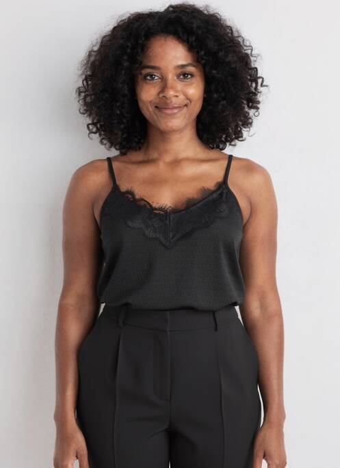 Top col v noir ONLY femme