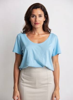 T-shirt bleu STREET ONE femme