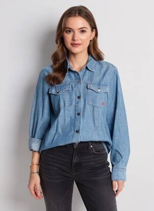 Chemisier bleu DELAHAYE femme