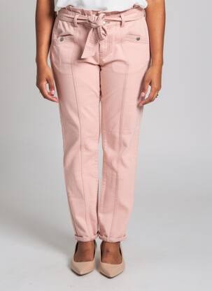 Jeans coupe slim rose MORGAN femme