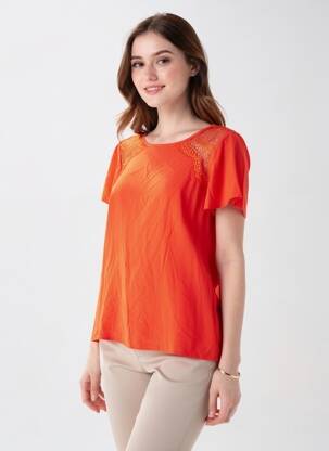 T-shirt orange AMELIE & AMELIE femme
