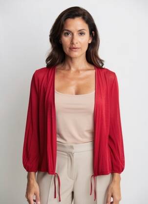 Gilet manches longues rouge STREET ONE femme