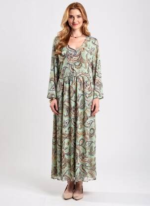 Robe longue vert STREET ONE femme