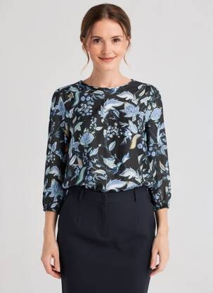 T-shirt noir STREET ONE femme