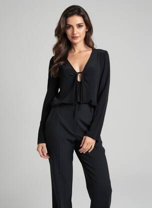 Top noir MANGO femme