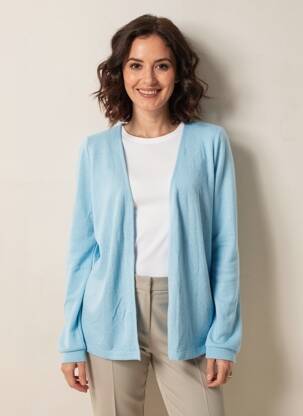 Gilet manches longues bleu STREET ONE femme