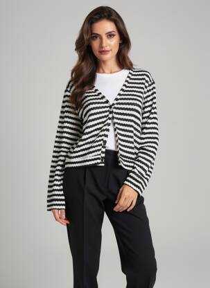 Gilet manches longues noir STREET ONE femme