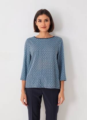 T-shirt bleu STREET ONE femme