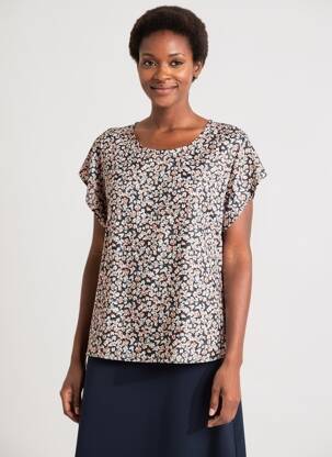 T-shirt bleu MORE & MORE femme