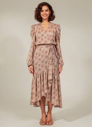 Robe longue rose MORGAN femme