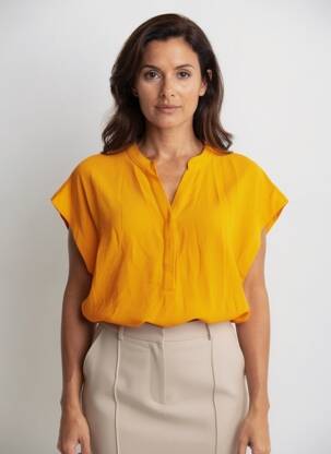 Blouse orange AMELIE & AMELIE femme